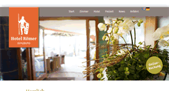 Desktop Screenshot of hotel-roemer.de